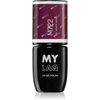 MYLAQ UV Gel Polish lac de unghii sub forma de gel culoare My Warm Wine 5 ml