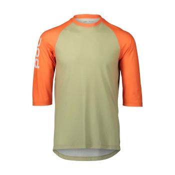 
                 POC Tricou de ciclism cu mânecă scurtă - MTB PURE 3/4 - verde/portocaliu  
            