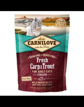 CARNILOVE Adult Sterilised Fresh crap și păstrăv 400 gr