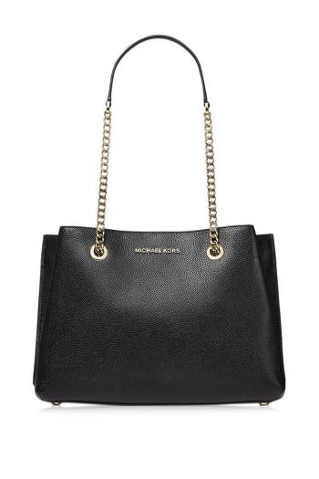 Michael Kors Geantă din piele pentru femei Teagen Signature 193599455358 Black