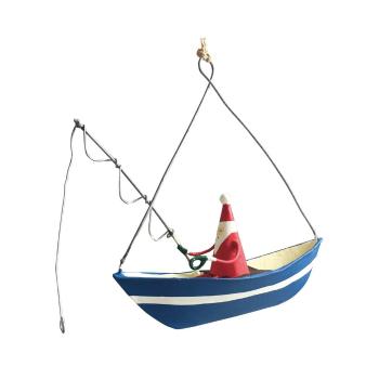 Decorațiune suspendată pentru Crăciun G-Bork Santa Fishing