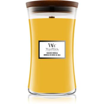 Woodwick Seaside Mimosa lumânare parfumată cu fitil din lemn 609,5 g