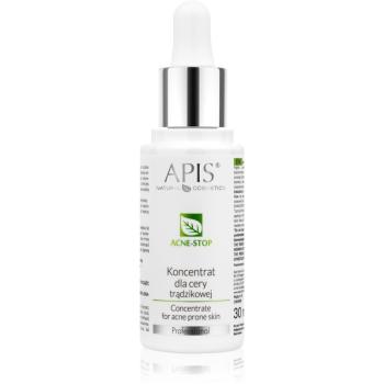 Apis Natural Cosmetics Acne-Stop Professional concentrat pentru tenul gras, predispus la acnee 30 ml