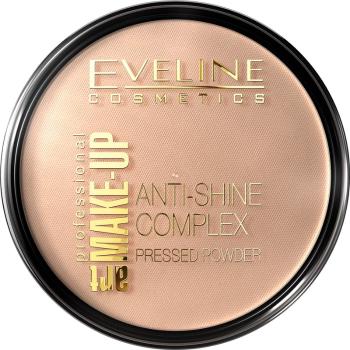 Eveline Cosmetics Art Make-Up fond de ten ușor, sub formă de pudră minerală compactă cu efect matifiant culoare 34 Medium Beige 14 g