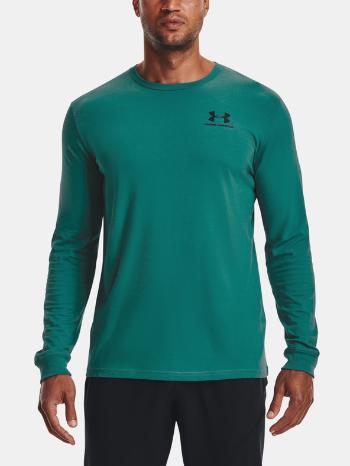 Under Armour UA SPORTSTYLE LEFT CHEST LS Tricou Verde