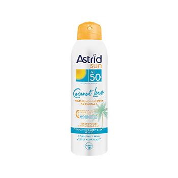 Astrid Spray invizibil uscat pentru bronzare SPF 50 CoconutLove 150 ml