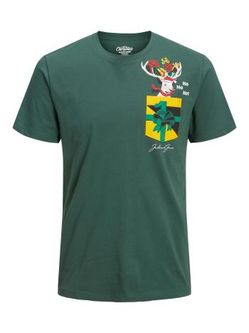 Jack&Jones Tricou pentru bărbați JORCHRISTMAS Regular Fit 12221436 trekking Green XXL