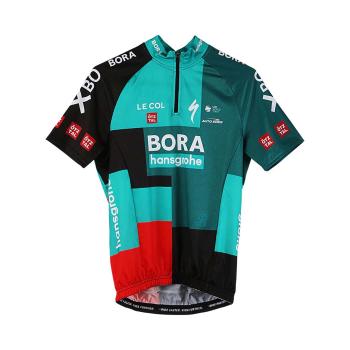 
                 LE COL Tricou de ciclism cu mânecă scurtă - BORA HANSGROHE 2022 - gri/verde  
            