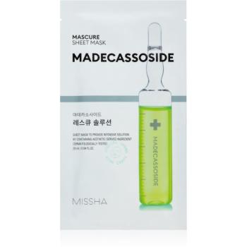 Missha Mascure Madecassoside mască textilă de îngrijire pentru piele sensibila si iritabila 28 ml