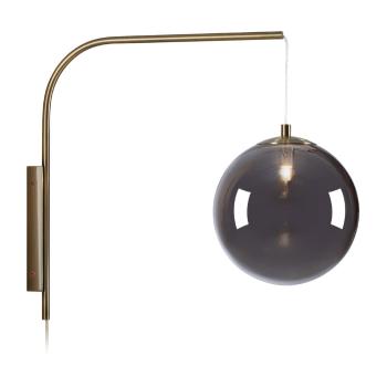 Aplică de perete neagră/în culoarea bronz (lungime 47,5 cm) Dione – Markslöjd