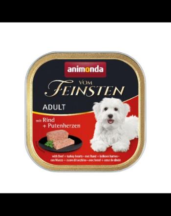 ANIMONDA Vom Feinsten Classic vită și inimi cu curcan 150 g