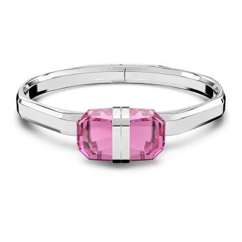 Swarovski Brățară frumoasă solidă cu cristale roz Lucent 5633628 S (5,3 x 4,3 cm)