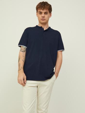 Jack & Jones Spring Mao Polo Tricou Albastru