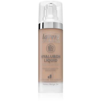Lavera Hyaluron Liquid Foundation make-up cu textura usoara cu acid hialuronic culoare 04 Honey Beige 30 ml