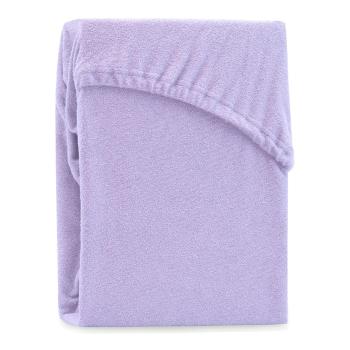 Cearșaf elastic pentru pat dublu AmeliaHome Ruby Siesta, 180-200 x 200 cm, violet