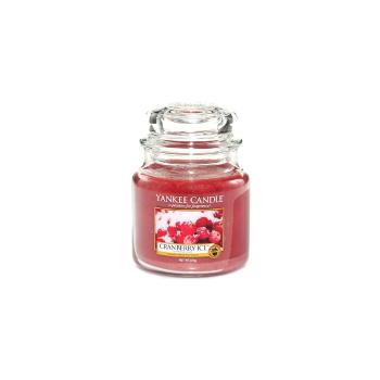 Lumânare parfumată Yankee Candle Merișoare cu gheață, timp de ardere 65 h