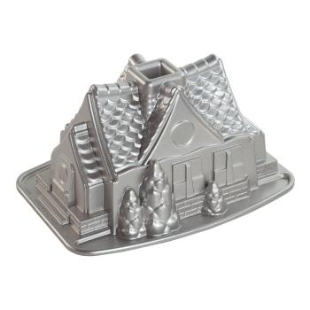 Formă de copt Nordic Ware Gingerbread House 2,1 l, argintiu