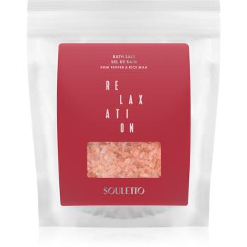 Souletto Pink Pepper & Rice Milk Bath Salt saruri de baie 500 g