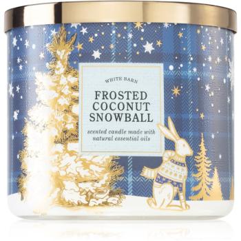 Bath & Body Works Frosted Coconut Snowball lumânare parfumată  cu uleiuri esentiale 411 g