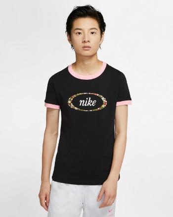 Nike Sportswear Femme Ringer Tricou Negru