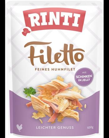 RINTI Filetto in Jelly Chicken&amp;Ham plic hrana in aspic pentru caini 100 g pui si sunca