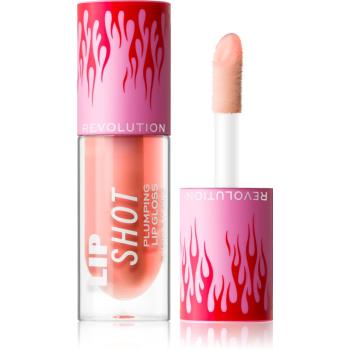 Makeup Revolution Hot Shot Flame Plumping luciu de buze pentru un volum suplimentar culoare Red Blaze 4,6 ml
