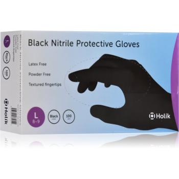 Holík Nitril Black mănuși de protecție din nitril, fără pudră mărime L 2x50 buc