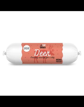 PAKA ZWIERZAKA PEPE Meat Snack carnat de cerb pentru caini 200g