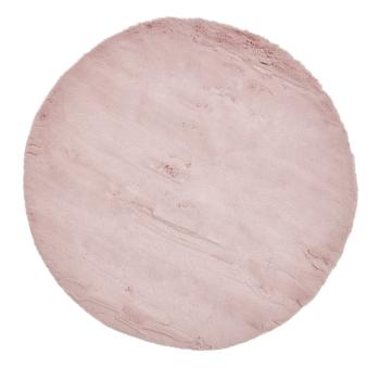 Covor rotund Think Rugs Teddy, ⌀ 120 cm, roz