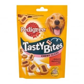 PEDIGREE Tasty Bites, recompense câini, feliuțe cu branză, 155g