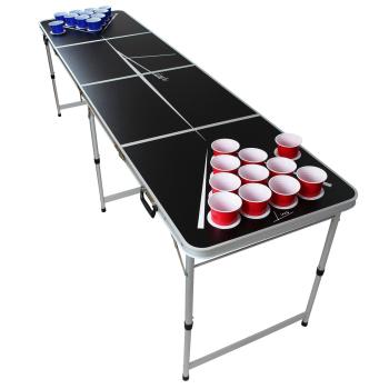 BeerCup Backspin Beer Pong, set, masă, lines, mânere, suporturi pentru bile, 6 bile