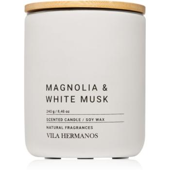 Vila Hermanos Concrete Magnolia & White Musk lumânare parfumată 240 g