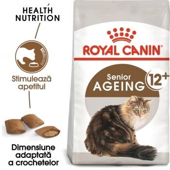 Royal Canin Ageing, 12 +, pachet economic hrană uscată pisici senior, 2kg x 2