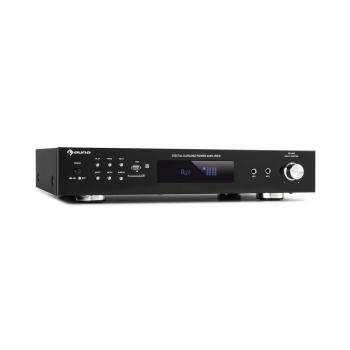 Auna AMP-9200, BT, amplificator stereo digital, 2x60W RMS, BT, 2x microfon, negru