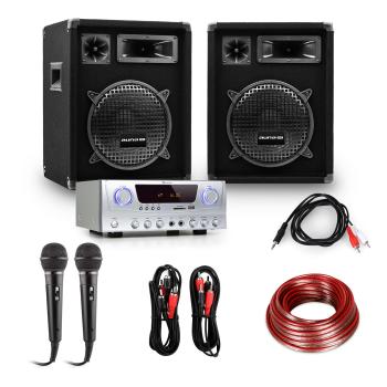 Electronic-Star Sistem PA "READY 2 GO" Set boxe, amplificator, microfoane 800W