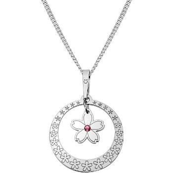 Praqia Jewellery Colier de argint cu cristal Spring FlowersKO5036JP (lanț, pandantiv)