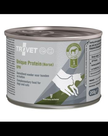 TROVET Unique Protein Horse UPH hrana monoproteica 6x200 g caini si pisici