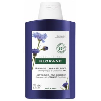 Klorane Șampon care neutralizează tonurile galbene ale părului Floare de colt BIO 400 ml