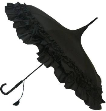 Blooming Brollies Doamnelor umbrela Classic Black Classic Pagoda bătută BCSPABL