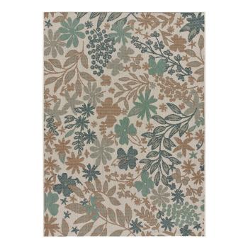 Covor de exterior Universal Floral, 115 x 115 cm, bej-verde