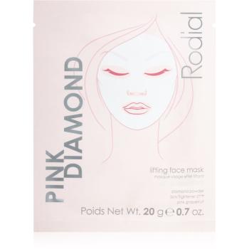 Rodial Pink Diamond Lifting Face Mask mască textilă cu efect de lifting facial 4x1 buc