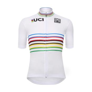 Santini UCI WORLD CHAMPION tricou - white 