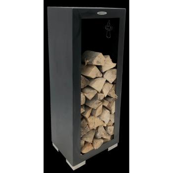 Cutie din oțel pentru depozitarea lemnelor Remundi, lățime 50 cm, negru