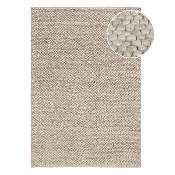 Covor gri deschis țesut manual din amestesc de lână 80x150 cm Minerals – Flair Rugs