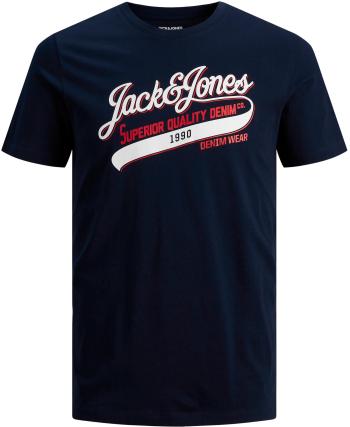 Jack&Jones Tricou pentru bărbați JJELOGO Slim Fit 12199474 Navy Blazer S