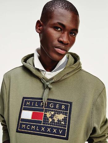 Tommy Hilfiger Icon Earth Badge Hanorac Verde