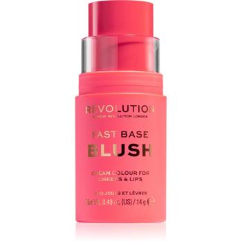 Makeup Revolution Fast Base balsam tonic  pentru buze si obraji culoare Rose 14 g