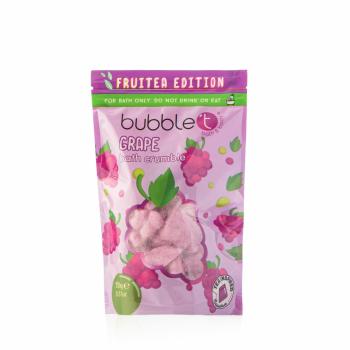 Bubble T Cosmetics Bucăți efervescente pentru baie Grape (Bath Crumble) 250 g