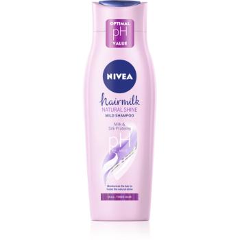 Nivea Hairmilk Natural Shine șampon îngrijire pentru par obosit fara stralucire 250 ml
