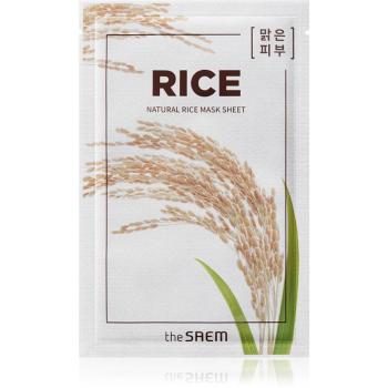The Saem Natural Mask Sheet Rice masca de celule cu efect hidratant si calmant 21 ml